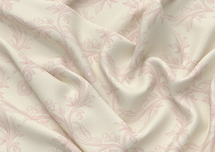 Trellis Prints, Vine and Bloom Romsey Rosies Pink - Made to Measure Curtains - Image 4